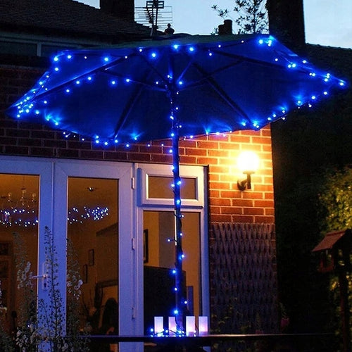 LAMPKI CHOINKOWE 300 LED ZEW/WEW NIEBIESKIE