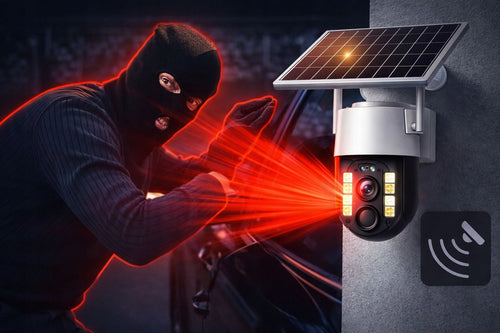 Kamera Solarna Obrotowa 3MP x 4G LTE Zewnętrzna Bezprzewodowa