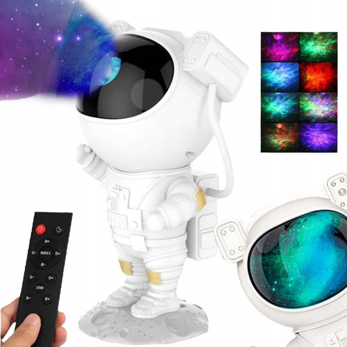 PROJEKTOR GWIAZD ASTRONAUTA Dla Dzieci Lampka Nocna Rzutnik Led Laserowy