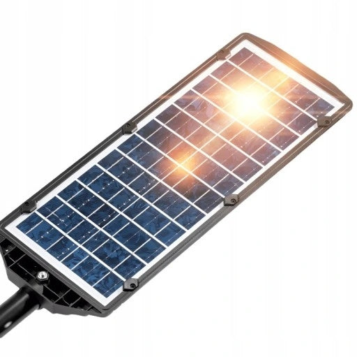 MOCNA LAMPA SOLARNA LED 2200W CZUJNIK ZMIERZCHU ULICZNA Z PILOTEM OGRODOWA