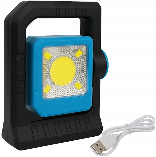 Latarka Solarna LED COB 3W Powerbank Kempingowa USB Rączka Awaryjna
