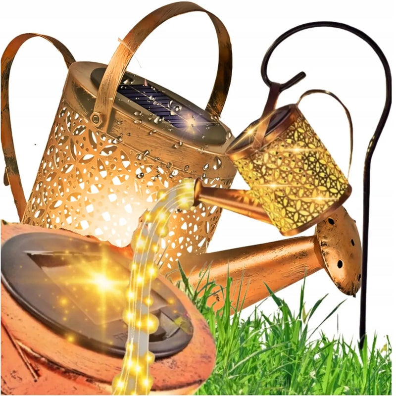 Lampa Solarna Ogrodowa Konewka Dekoracja Ogrodowa XXL 80cm Wodoodporna IP65