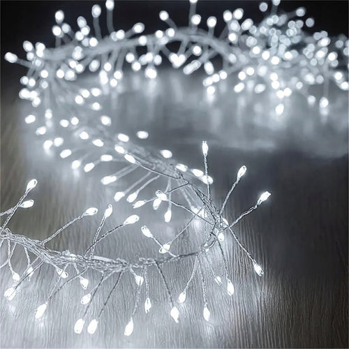 Girlanda LED 18m 500 diod IP44 zimna biała 8 funkcji do wnętrz i zewnątrz