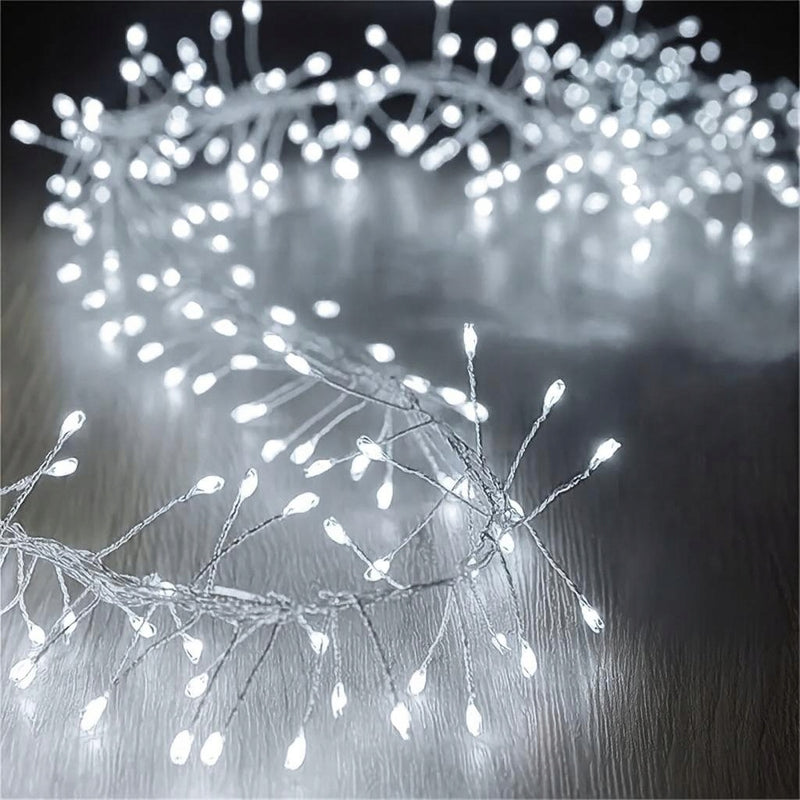 Girlanda LED 18m 500 diod IP44 zimna biała 8 funkcji do wnętrz i zewnątrz