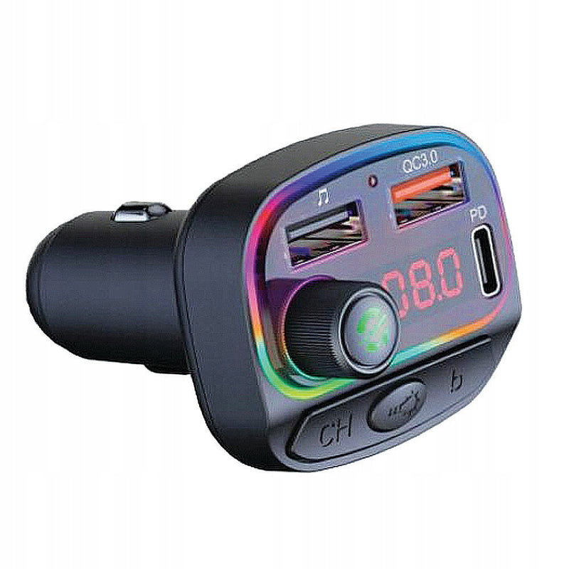 Transmiter Samochodowy MP3 Player c14 RGB Ambient Lighting Bluetooth