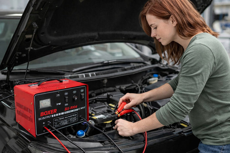 PROSTOWNIK AUTOMATYCZNY BOXER BX-8004 12V / 24V - SZYBKIE ŁADOWANIE