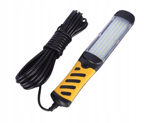 Lampa Latarka Warsztatowa 50V Hak/Magnes na Kablu 8m 120 Diod