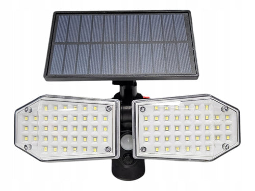 MOCNA LAMPA SOLARNA LED ZEWNĘTRZNA ULICZNA z CZUJNIKIEM