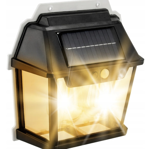 LAMPA SOLARNA KINKIET 2 ŻARÓWKI LED