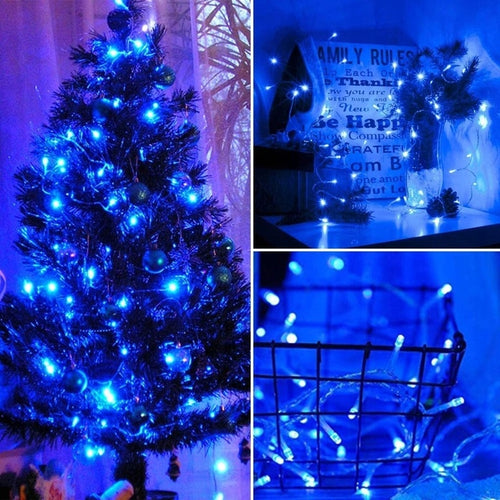 LAMPKI CHOINKOWE 300 LED ZEW/WEW NIEBIESKIE