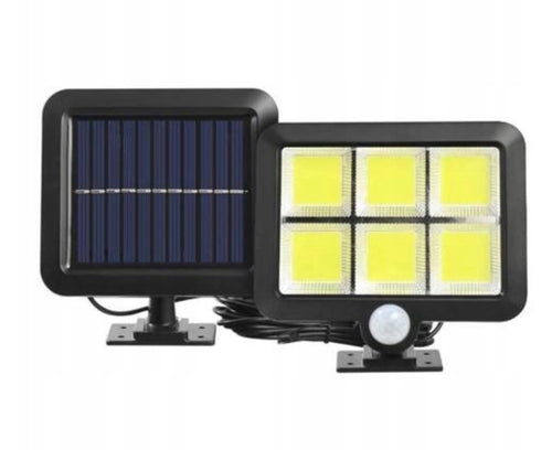 LAMPA SOLARNA LED Z CZUJNIKIEM RUCHU+ PILOT ZEWNĘTRZNA/WEWN. OSOBNY PANEL