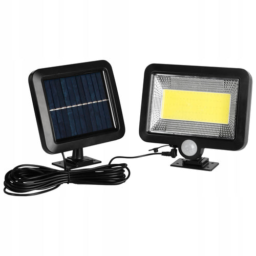 ŚCIENNA ULICZNA LAMPA SOLARNA Z CZUJNIKIEM ZASILANA SŁOŃCEM LED COB IP65
