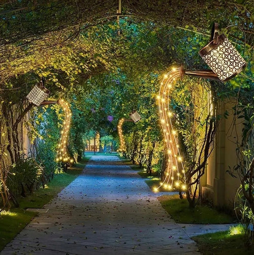 Lampa Solarna Ogrodowa Konewka Dekoracja Ogrodowa XXL 80cm Wodoodporna IP65