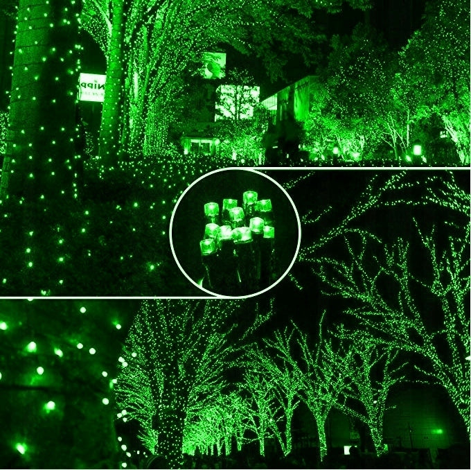 LAMPKI CHOINKOWE 1000 LED ZEWNĘTRZNE ZIELONE EFEKTY FLASH