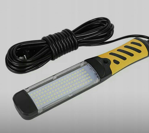 Lampa Latarka Warsztatowa 50V Hak/Magnes na Kablu 8m 120 Diod