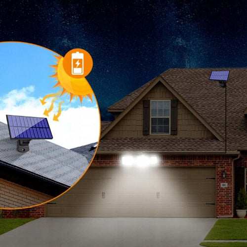 LAMPA SOLARNA 3w1 LED COB OSOBNY PANEL CZUJNIK RUCHU ZMIERZCHU MOCNY
