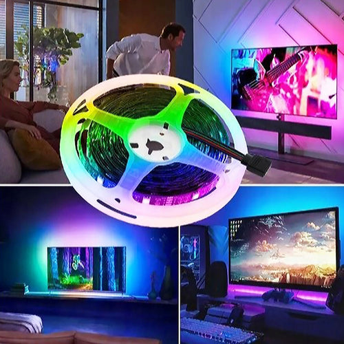 TAŚMA LED WODOODPORNY 5M KOLOROWA TAŚMA DUŻY PILOT