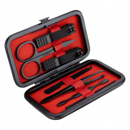 Zestaw do Manicure Pedicure Przybornik 8 el Do Paznokci W Etui Obcinacz