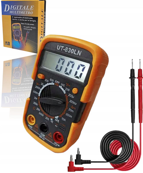 MULTIMETR MIERNIK PRĄDU CYFROWY ELEKTRYCZNY LCD UT-830LN