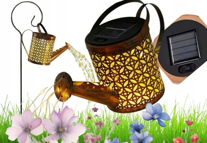 LAMPA SOLARNA OGRODOWA KONEWKA DEKORACJA Ogrodowa XXL 80cm WODOODPORNA IP65