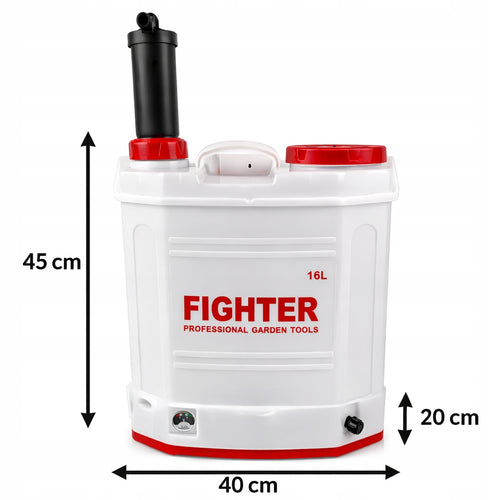 OPRYSKIWACZ AKUMULATOROWY PLECAKOWY 16L FIGHTER 2w1 OGRODOWY DO PODLEWANIA
