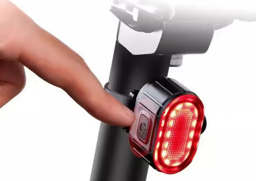LAMPKA ROWEROWA PRZEDNIA + TYLNA LED AKUMULATOROWA DO ROWERU NA KIEROWNICĘ
