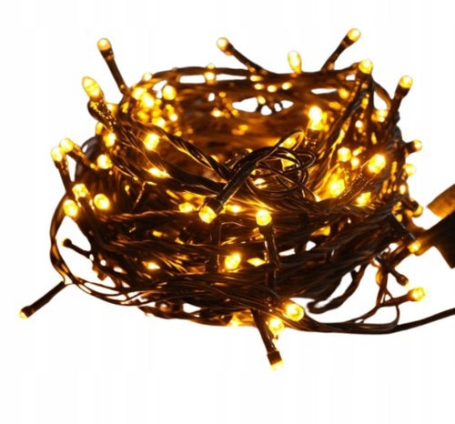 LAMPKI CHOINKOWE 1000 LED ZEWNĘTRZNE EFEKTY FLASH CIEPŁY BIAŁY