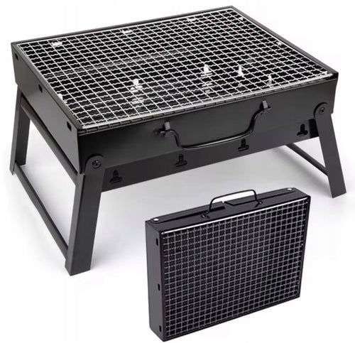 Grill Węglowy Turystyczny Składany Przenośny Walizka BBQ Grill Turystycz