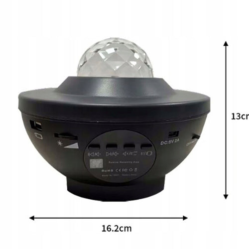 PROJEKTOR GWIAZD z lampką LED i głośnikiem BLUETOOTH