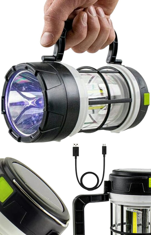 LAMPA KEMPINGOWA NAMIOT BIWAK CAMPING SOLARNA LED USB POWERBANK LATARKA