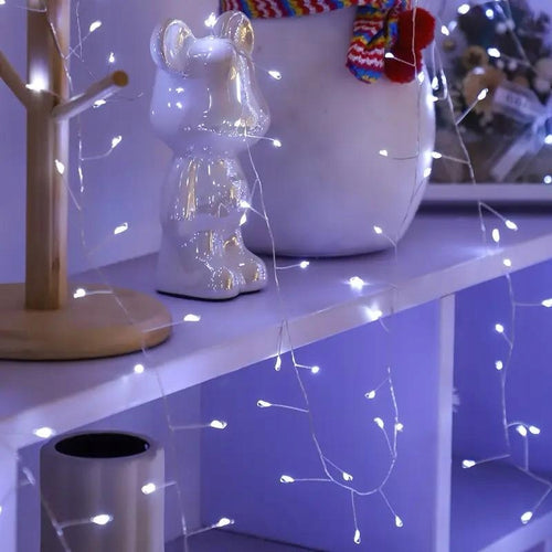 Girlanda LED 18m 500 diod IP44 zimna biała 8 funkcji do wnętrz i zewnątrz