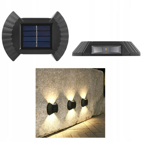 Lampa Solarna Kinkiet Lampka Zewnętrzna LED Wodoodporna DEKORACJA OGRODU