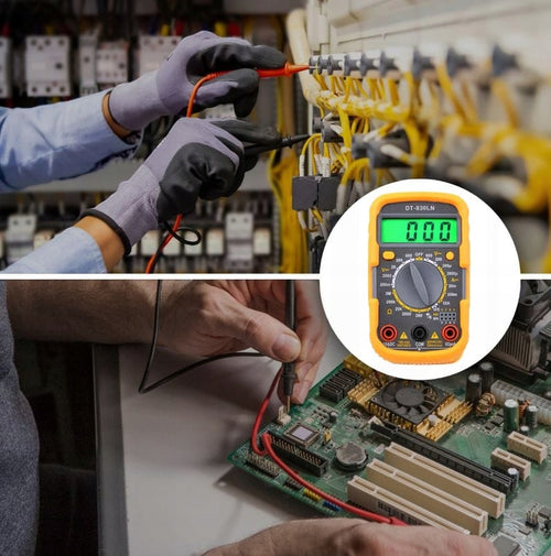 MULTIMETR MIERNIK PRĄDU CYFROWY ELEKTRYCZNY LCD UT-830LN